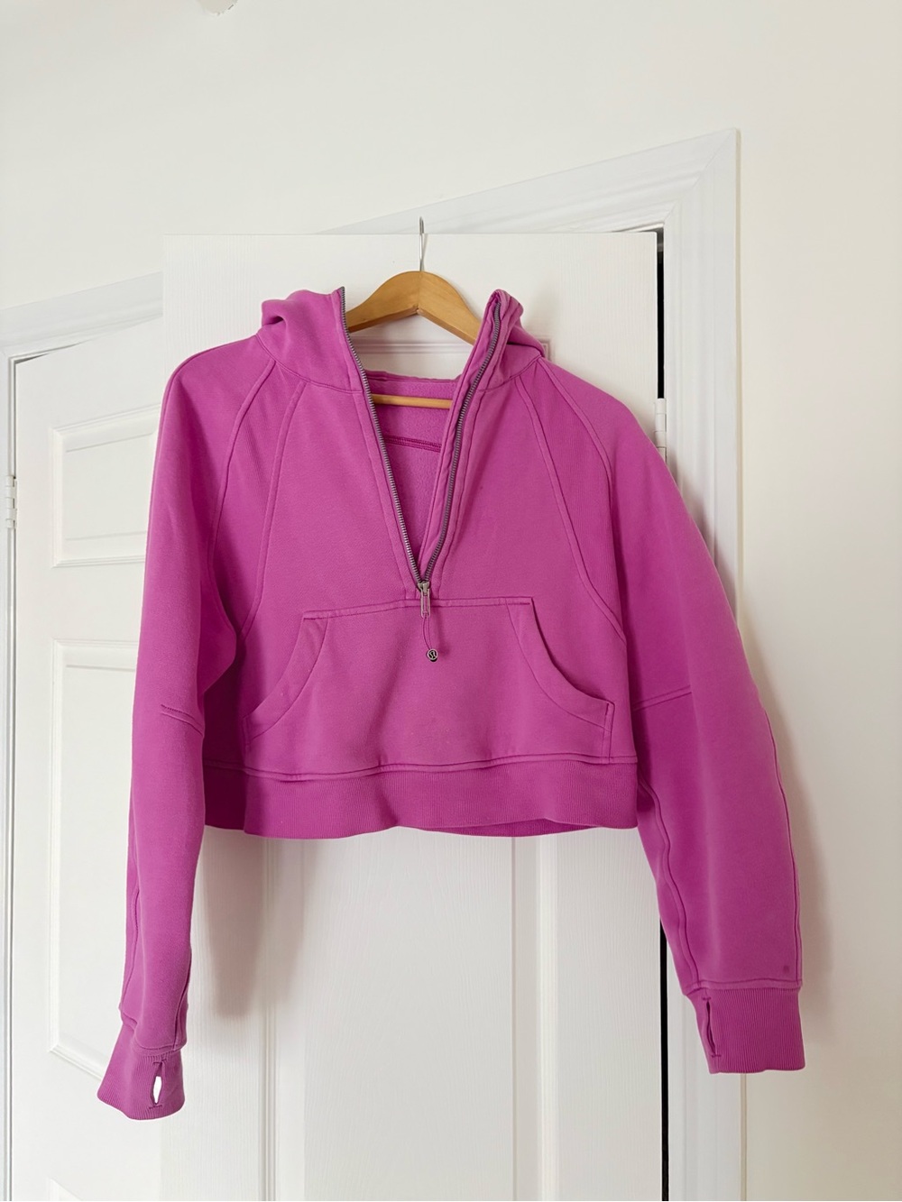 Scuba Half-Zip Hoodie - Pow Pink